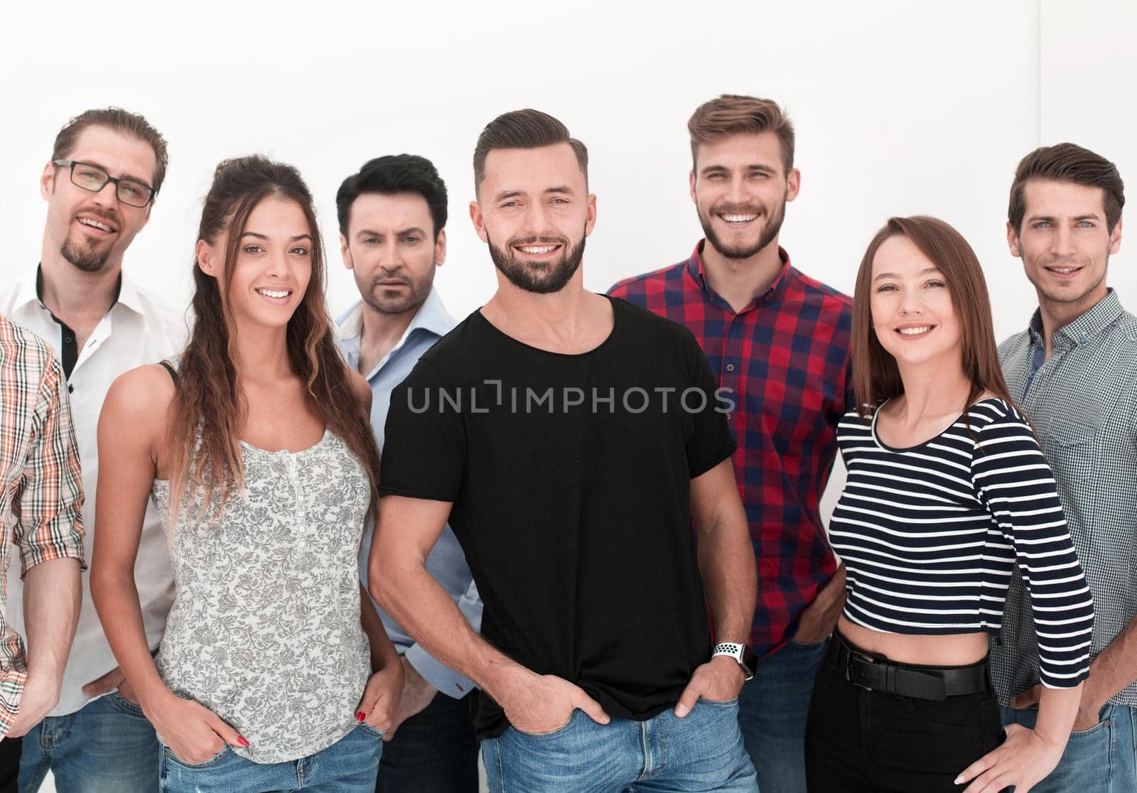 group of successful young people standing together.photo with copy space