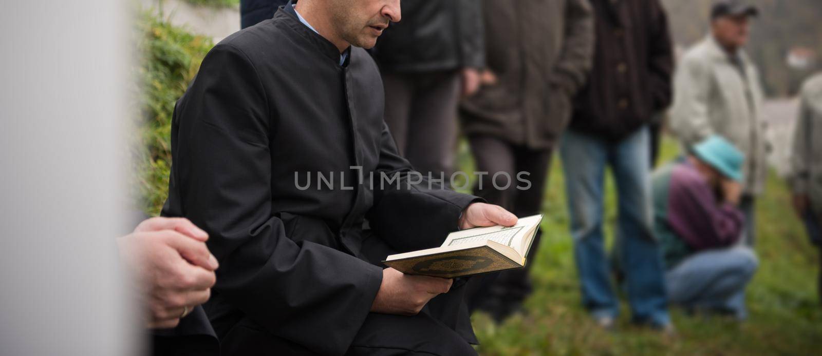 quran holy book reading by imam  on islamic funeral by dotshock