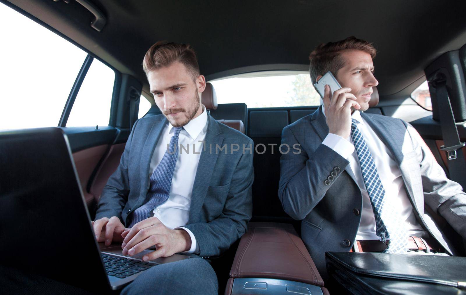 business colleagues on a business trip by asdf