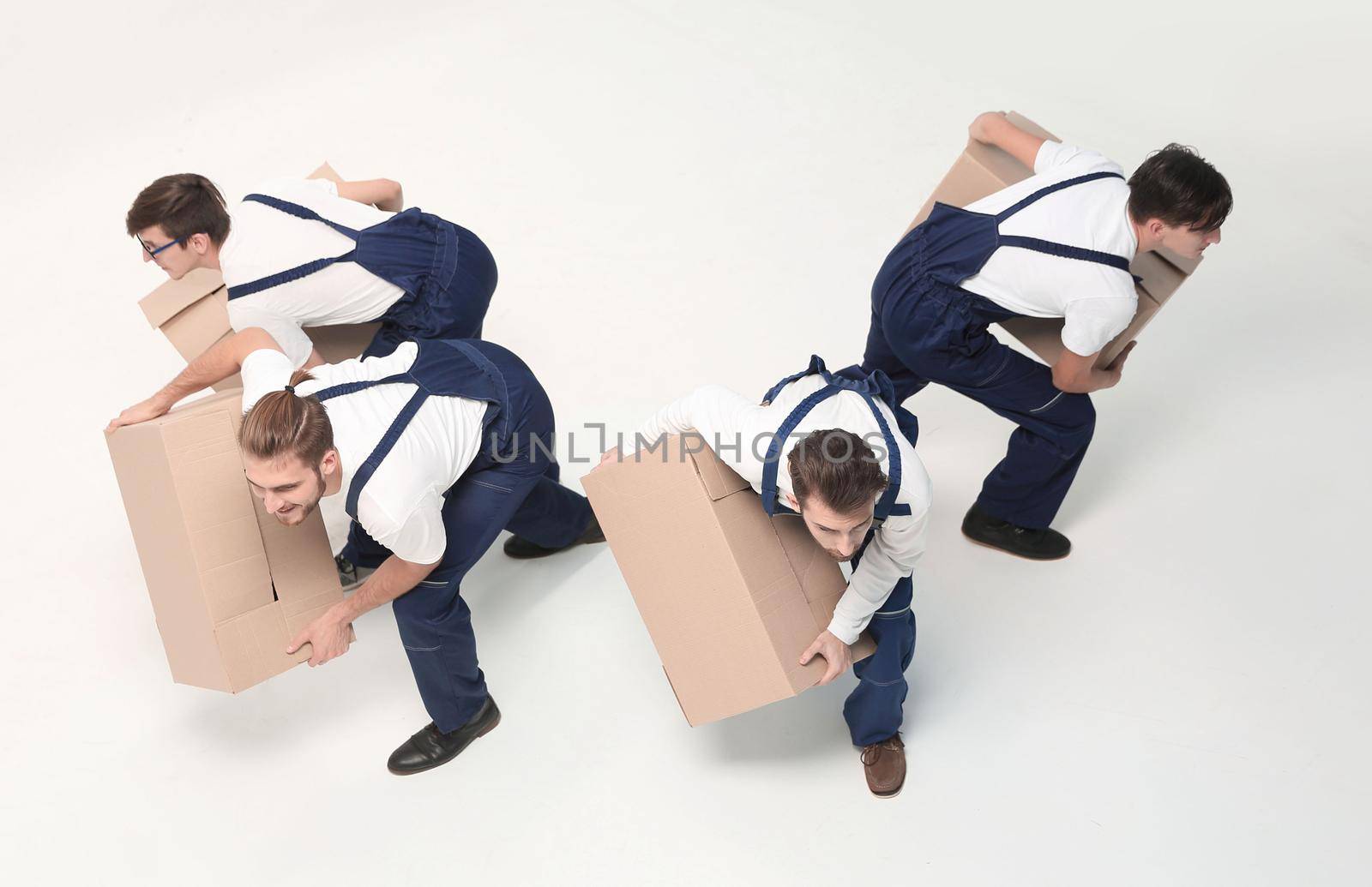 Responsible movers in a hurry to do their job. by asdf