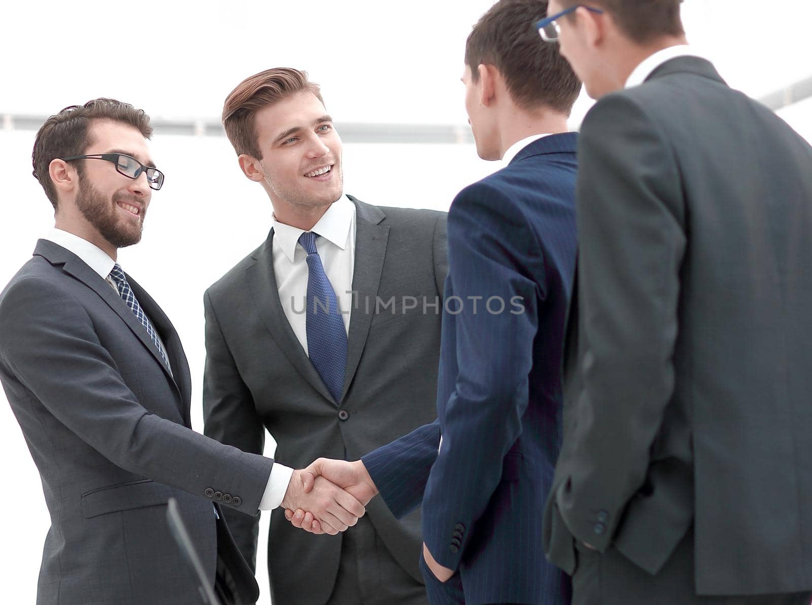 handshake of business people.photo with copy space.