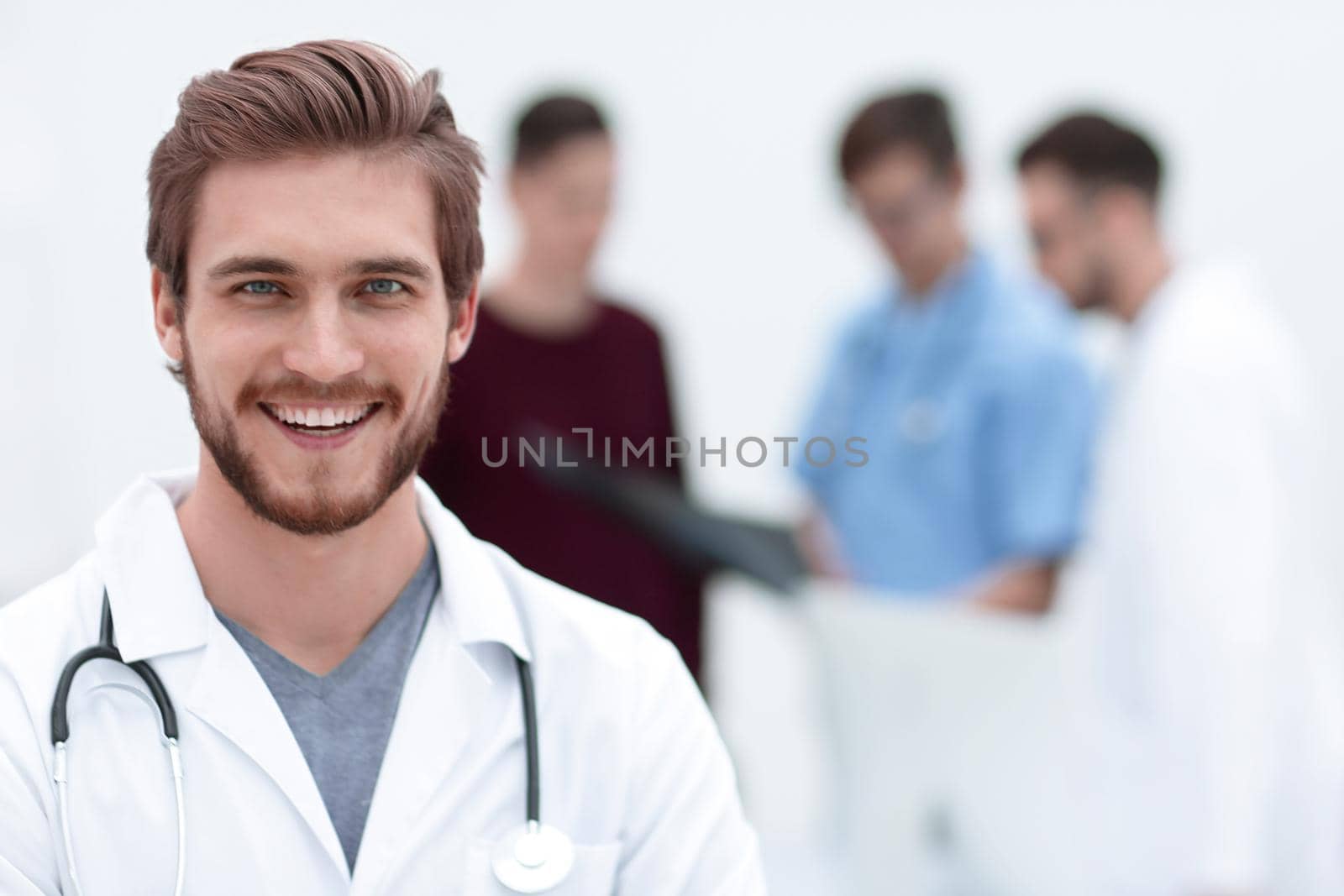 closeup.portrait of a handsome doctor by asdf