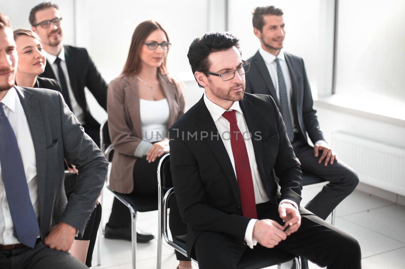 business team at a business meeting. business concept