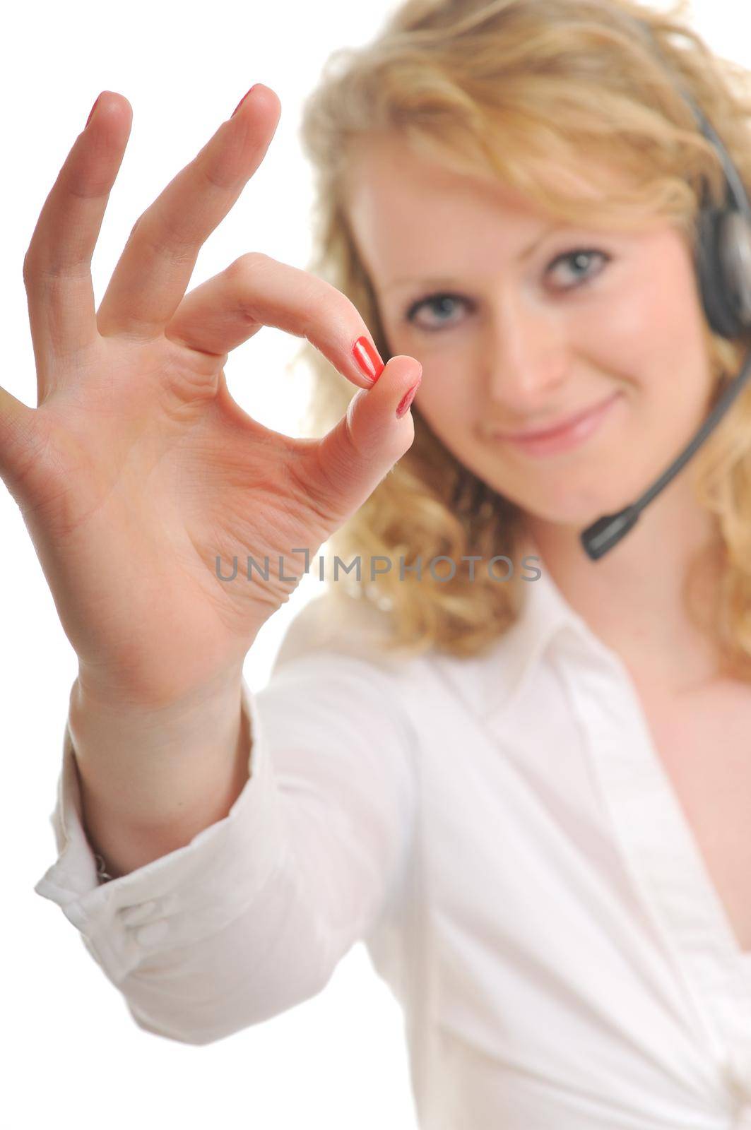 headset woman by dotshock