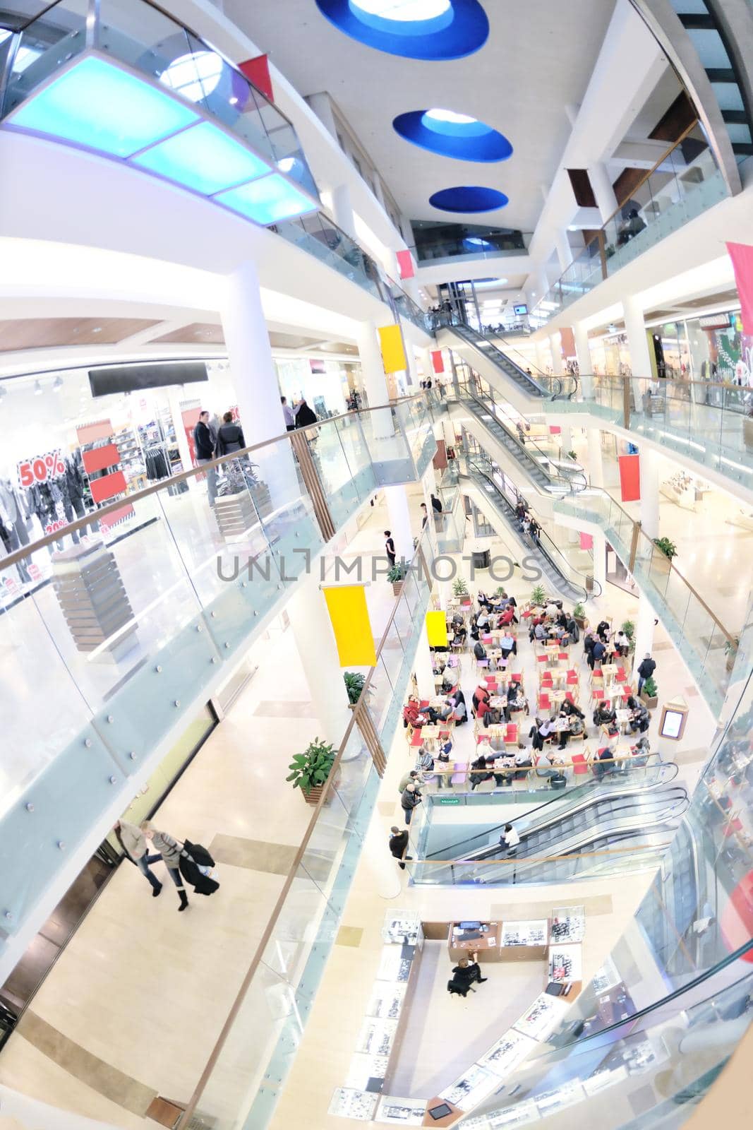 Interior of a shopping mall by dotshock
