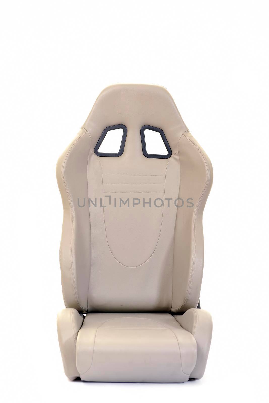 sport racing auto car seat isolated on white background