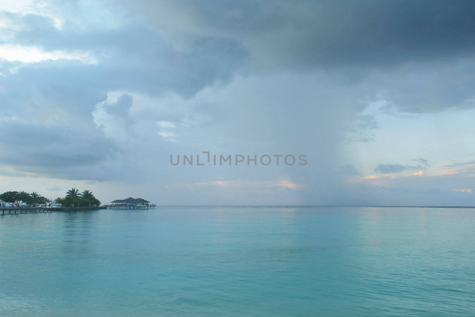 tropical beach nature landscape scene with white sand at summer