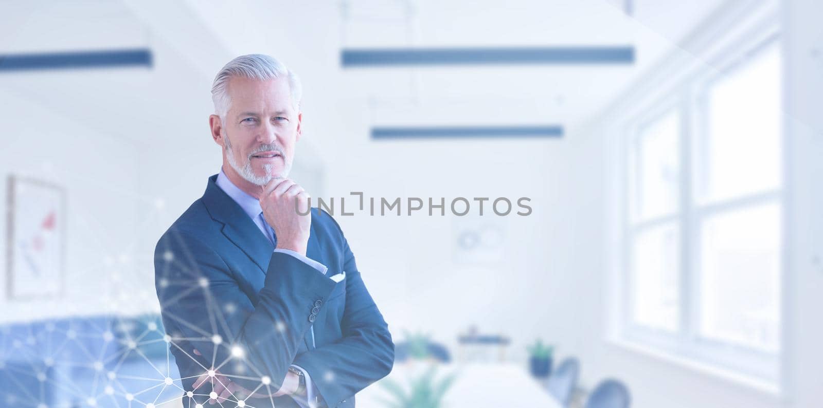Portrait of senior businessman by dotshock