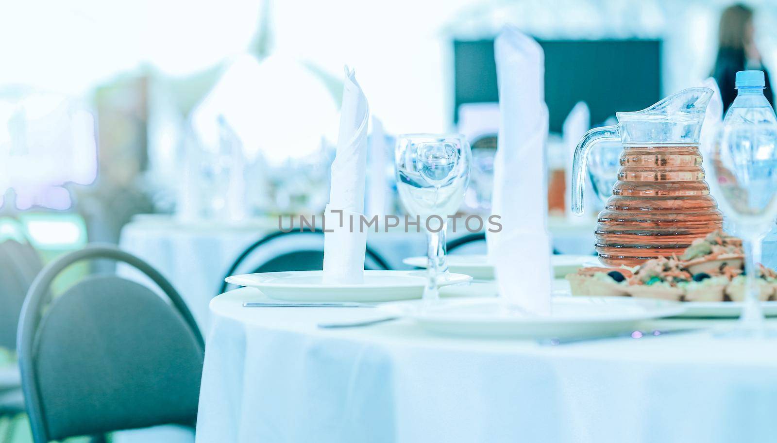 Magnificent stool for a holiday and table setting for gourmet ki by SmartPhotoLab