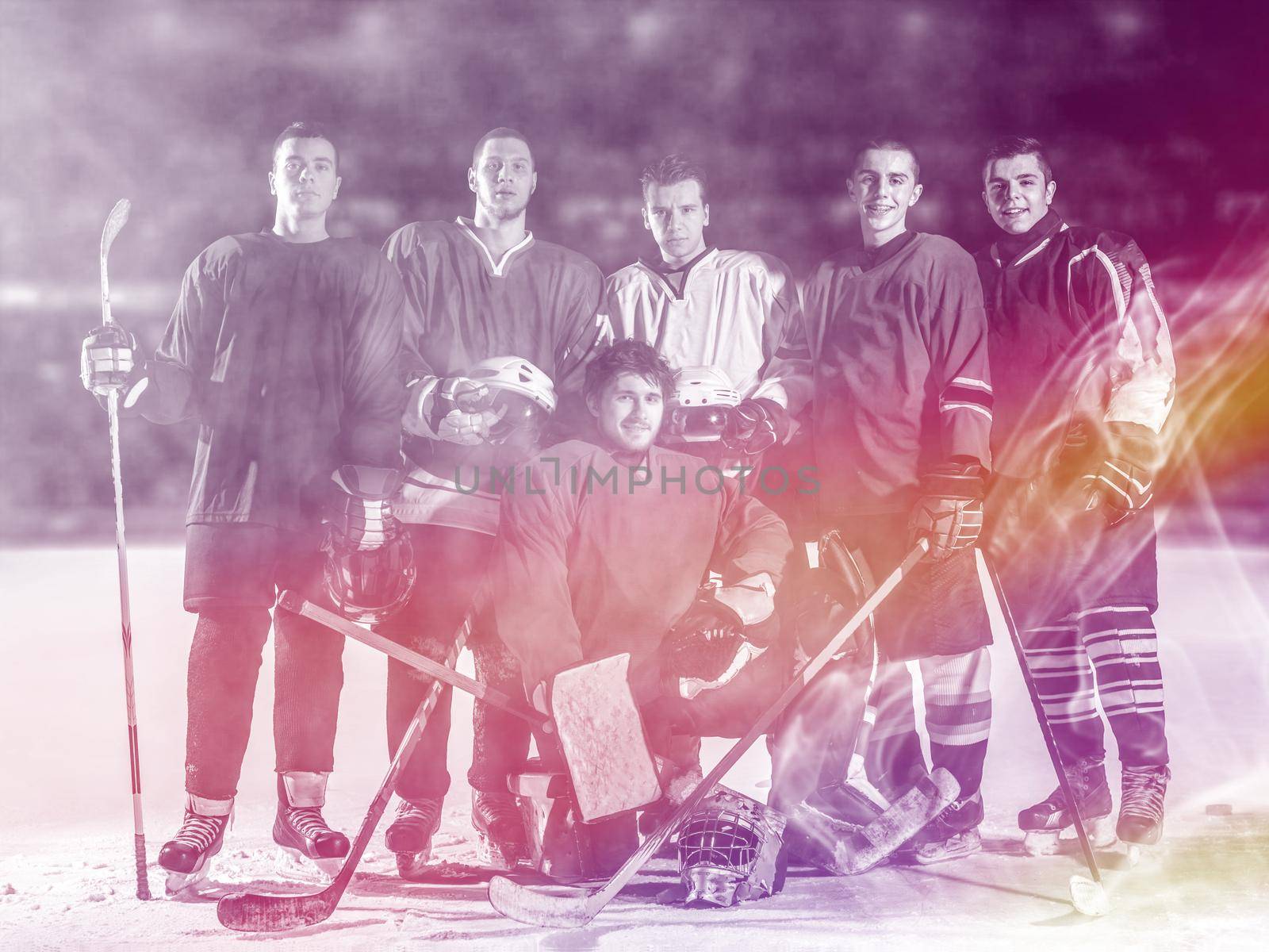 ice hockey players team by dotshock