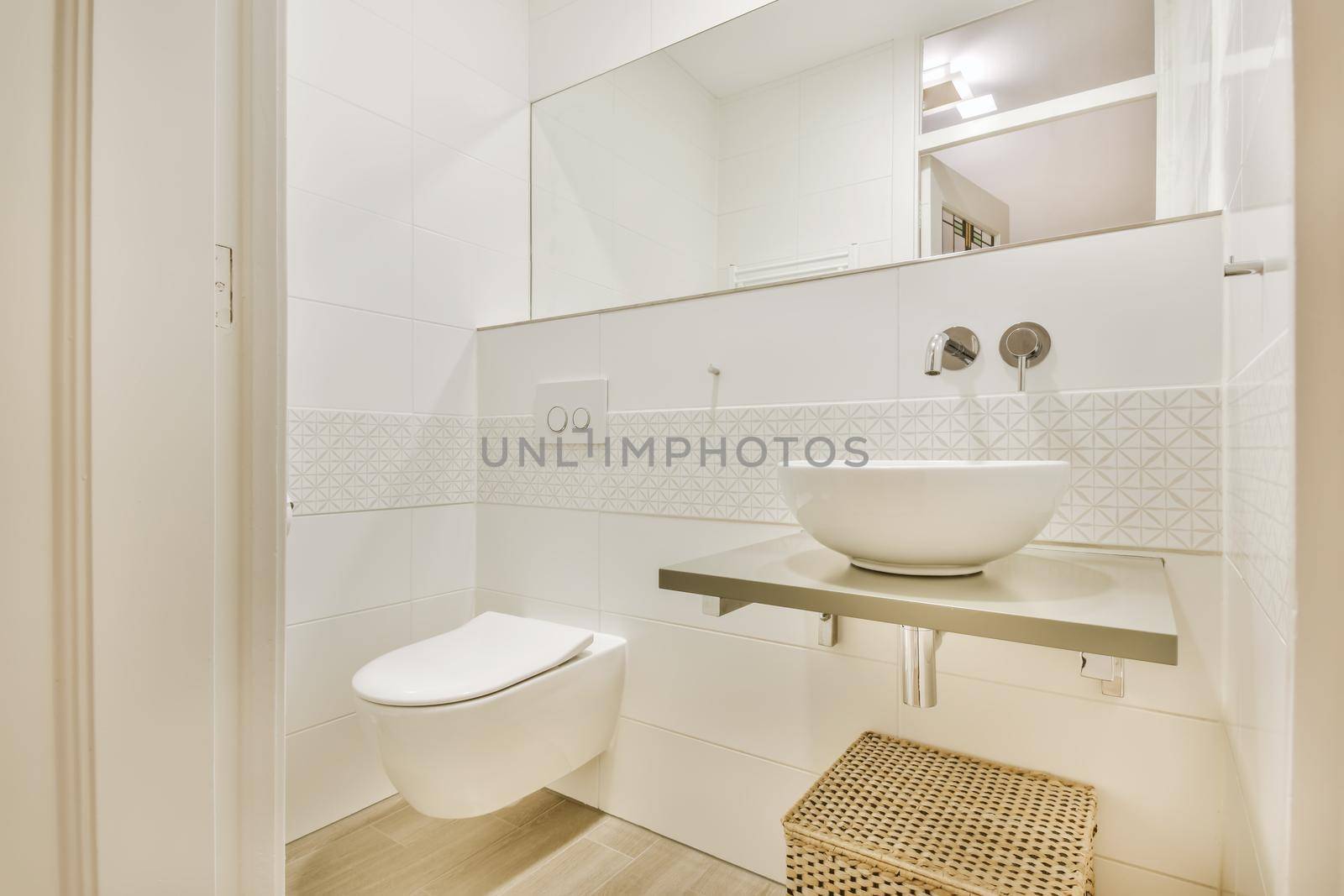 Design of elegant restroom in luxury apartment