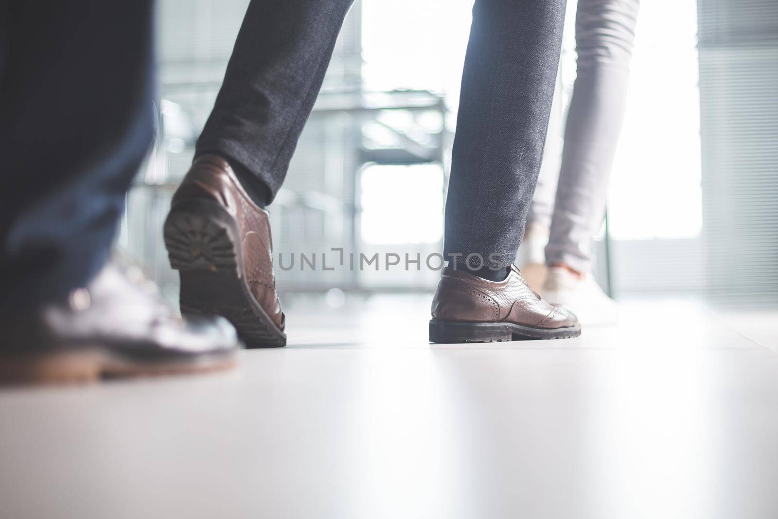 close up. image of business people in the office. business background