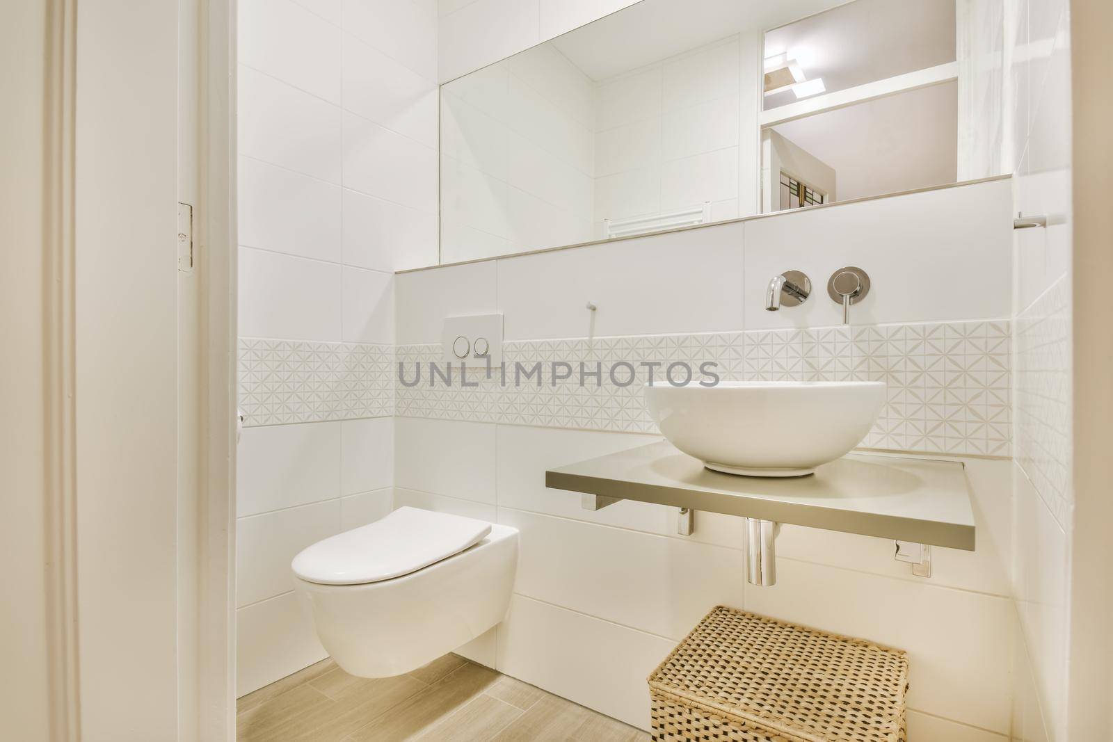 Design of elegant restroom in luxury apartment