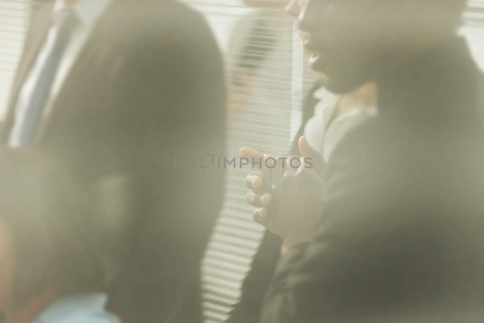 background image of business people working in the office. business concept