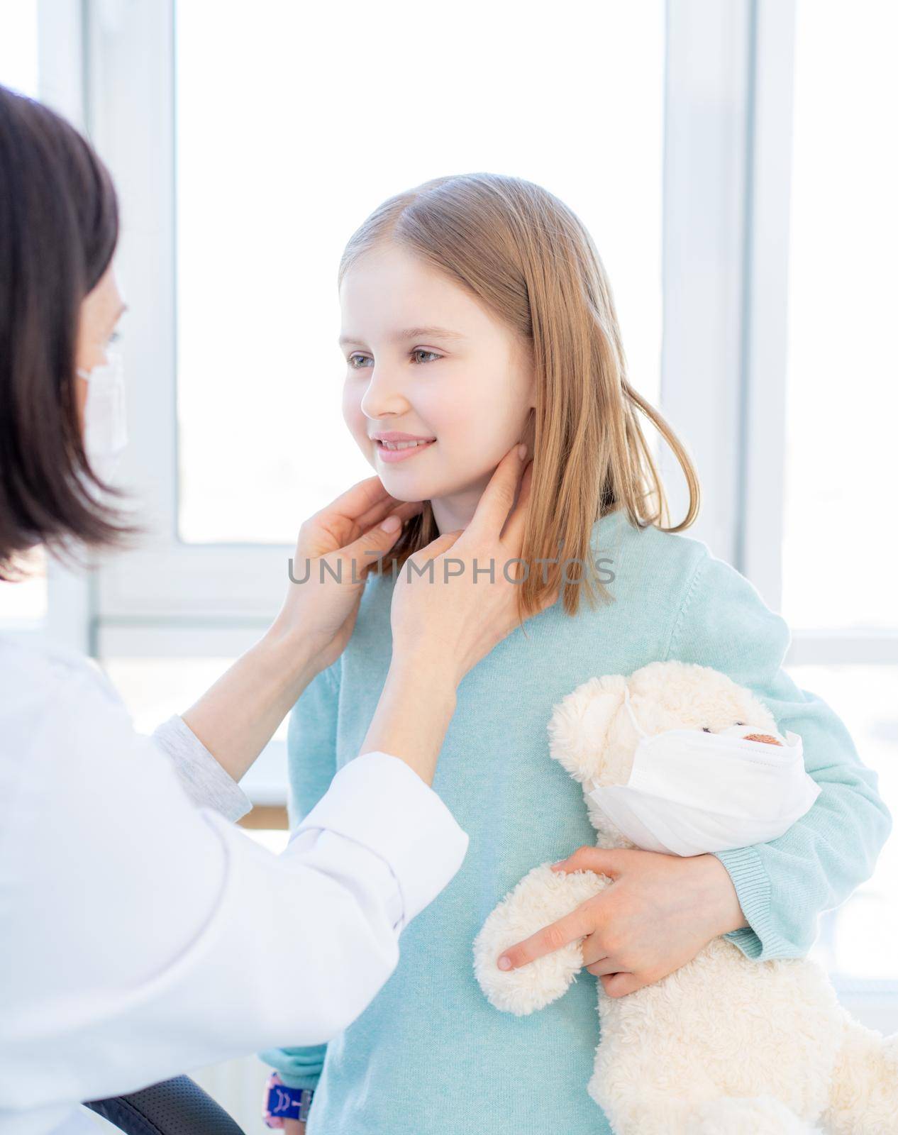 Little girl at medical appointment by GekaSkr