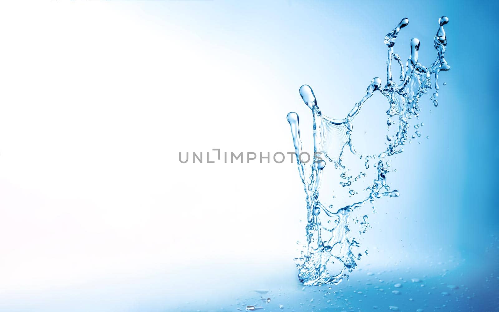 Water splashes with copy space by GekaSkr