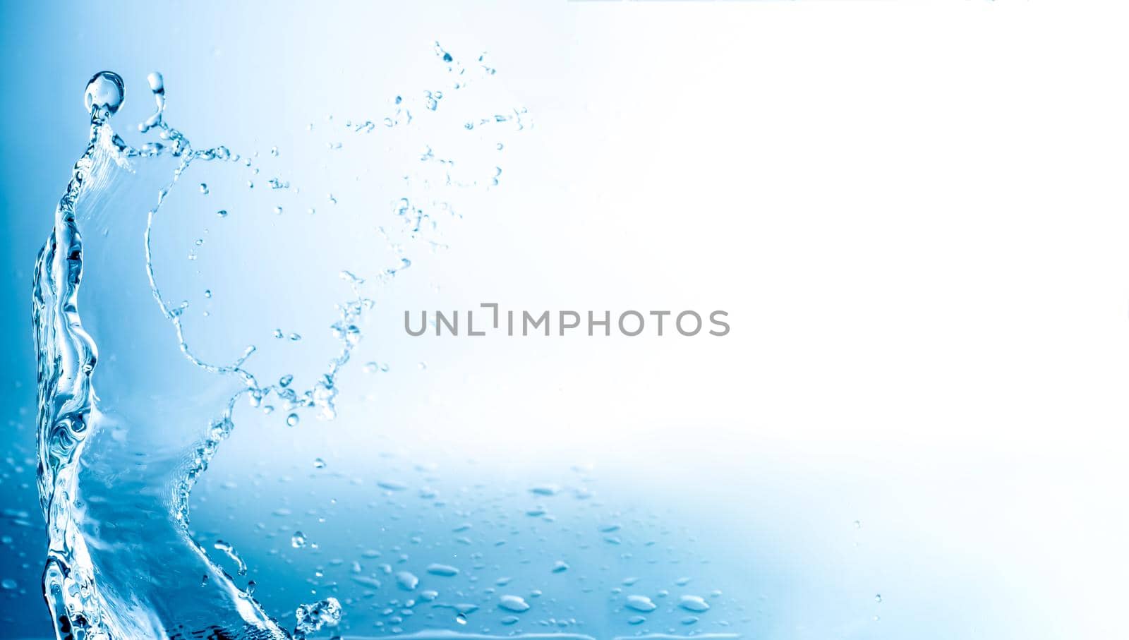 Water splashes with copy space by GekaSkr