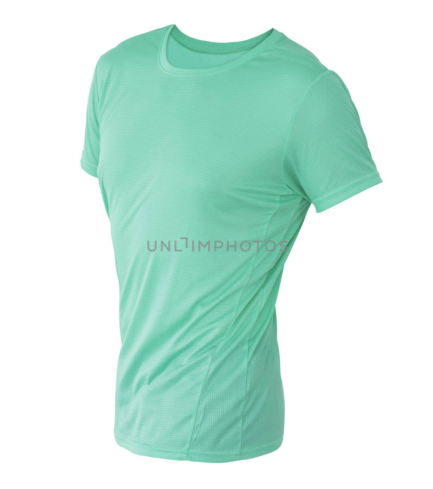 Yellow t-shirt template on invisible mannequin by GekaSkr