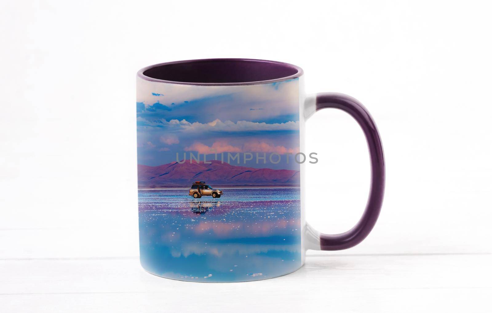 Personal photo print on ceramic cup