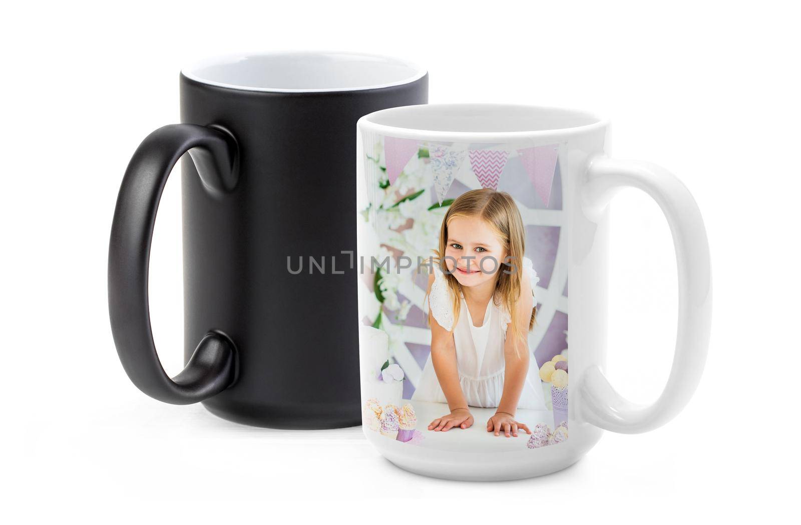 Girl printed on chameleon cup by GekaSkr