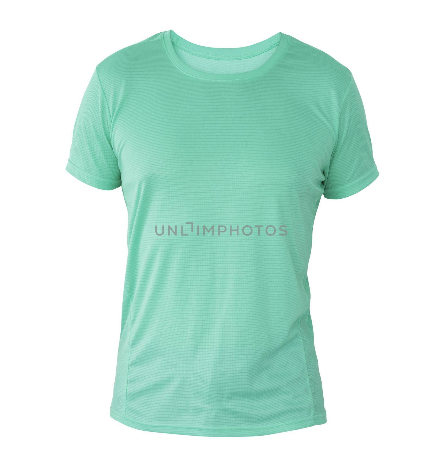 aquamarine t-shirt template on invisible mannequin by GekaSkr