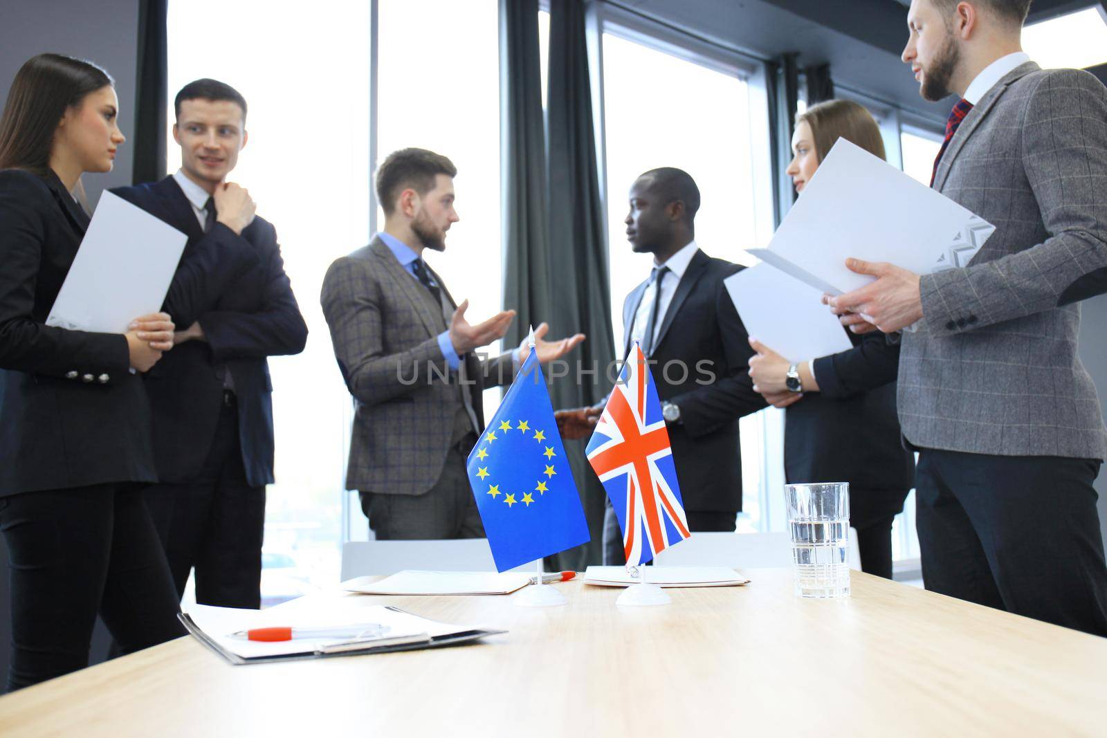 Disagreements between the leaders of the European Union and Great Britain at the meeting. Brexit