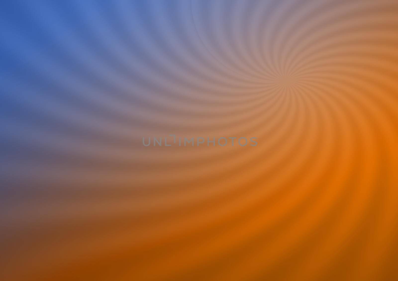 Swirling radial sunburst background. 3D illustration.