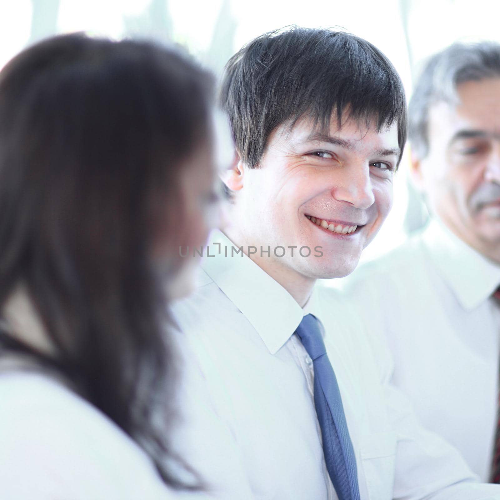 closeup. professional business team discussing financial charts . by SmartPhotoLab