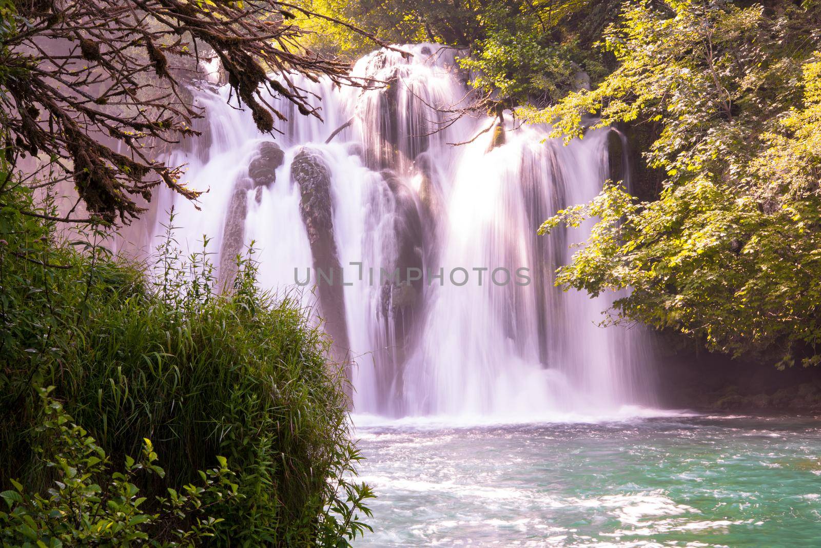 beautiful waterfall by dotshock
