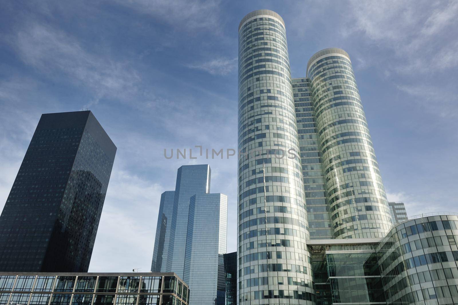 Modern office  Buildings in the new center of Paris city