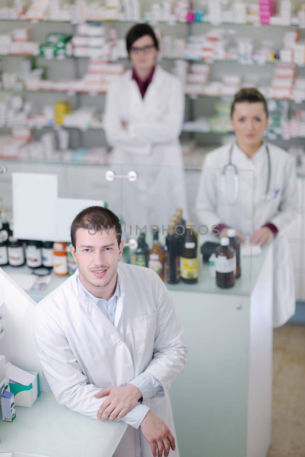 pharmacy drugstore people team by dotshock