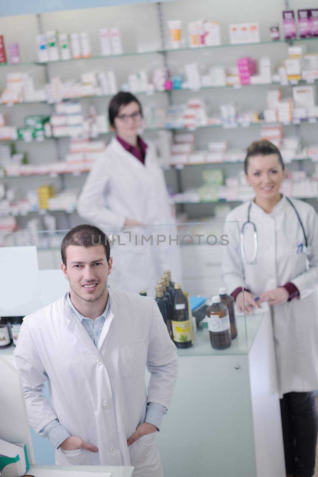 pharmacy drugstore people team by dotshock
