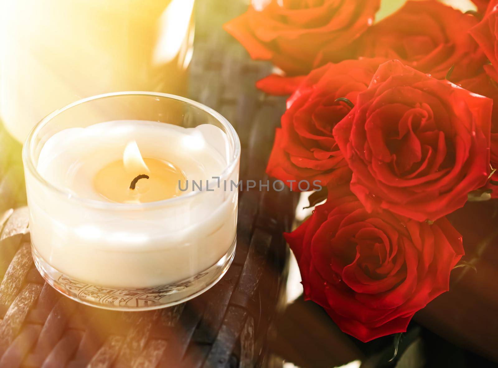 Scented candles collection as luxury spa background and bathroom home decor, organic aroma candle for aromatherapy and relaxed atmosphere, beauty and wellness.