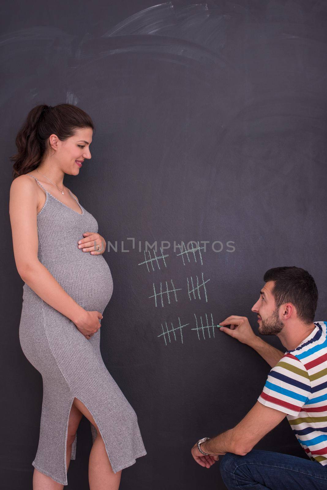 pregnant couple accounts week of pregnancy by dotshock