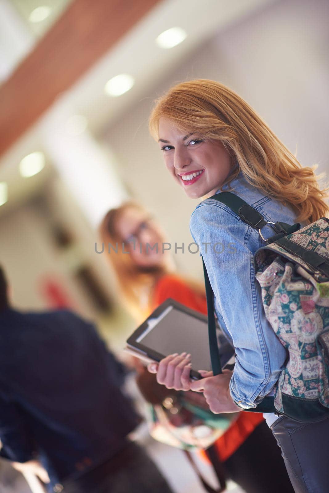 student girl with tablet computer by dotshock