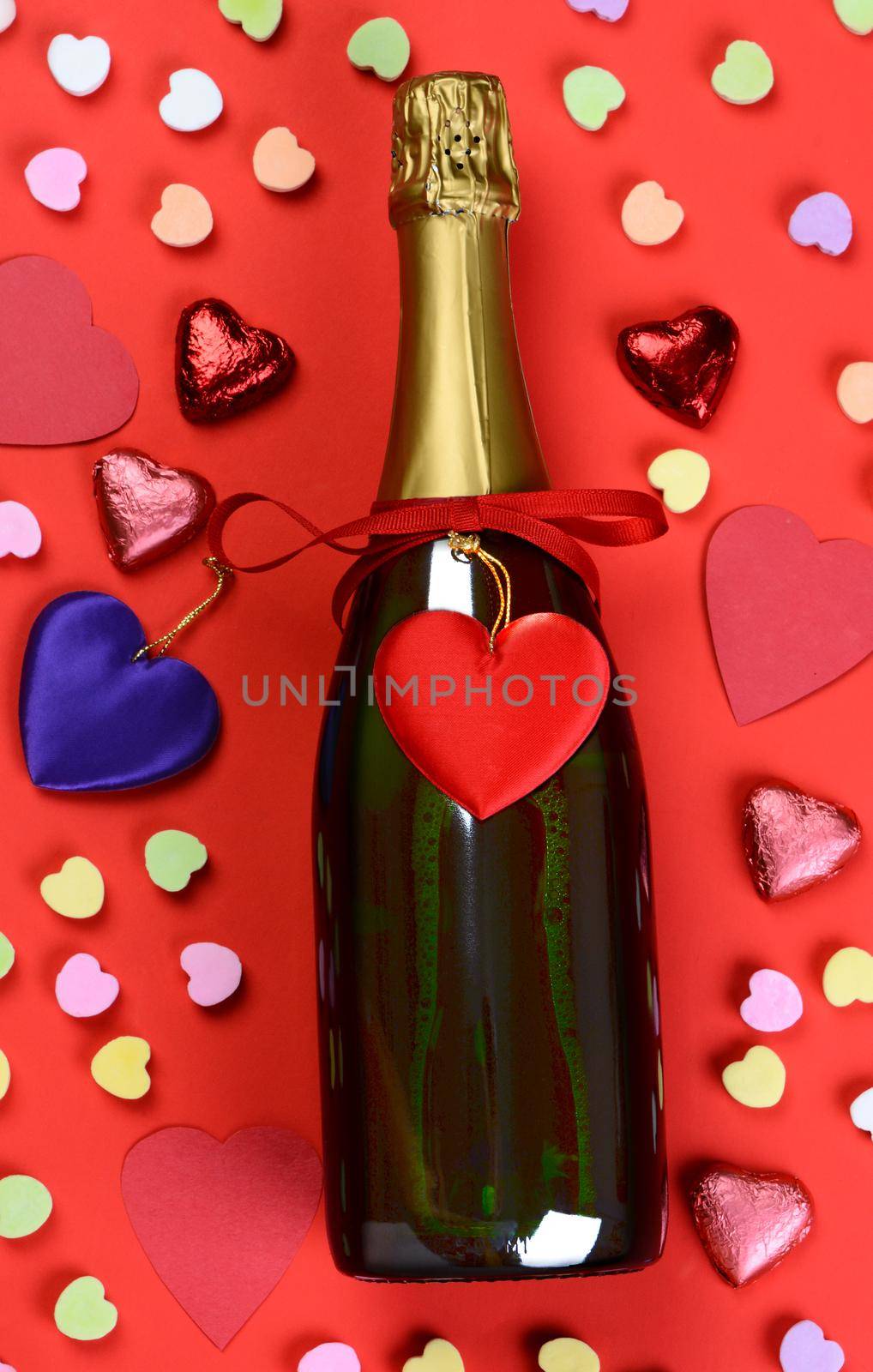 Valentines Day Candy and Champagne by sCukrov