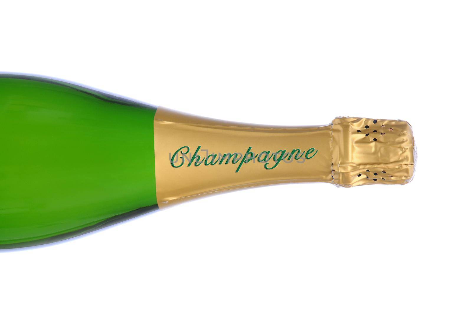 Closeup Champagne Bottle by sCukrov