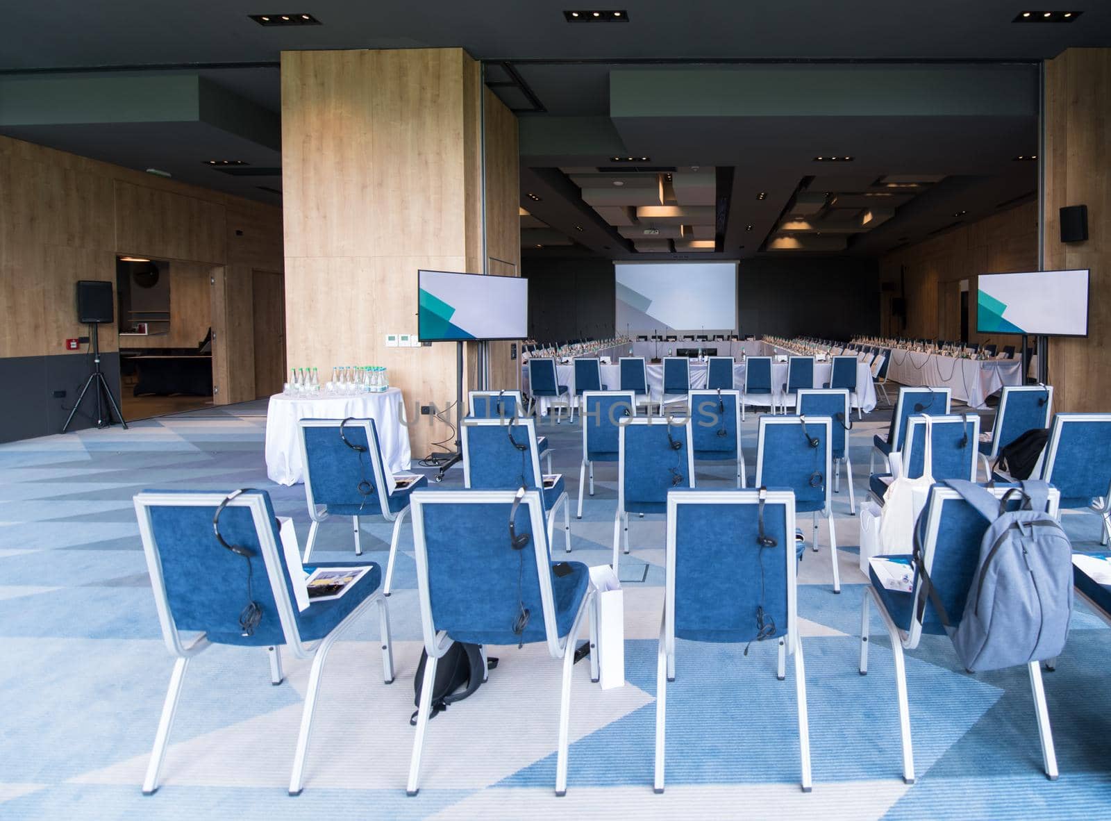 interior of big modern conference room by dotshock