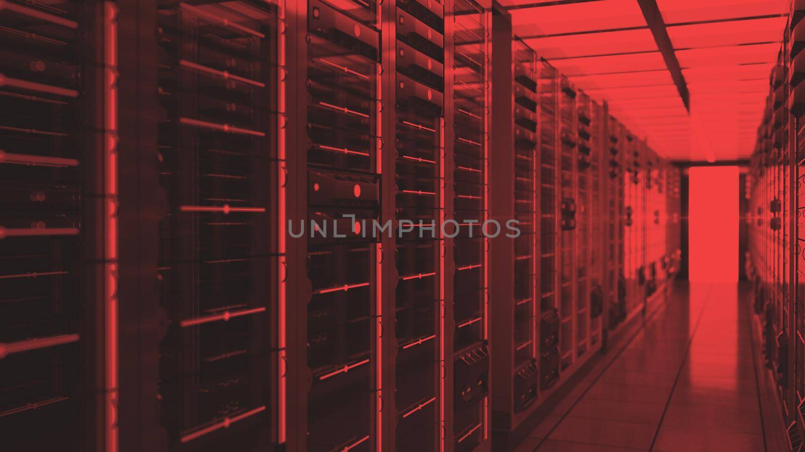 data center red lights alert by dotshock