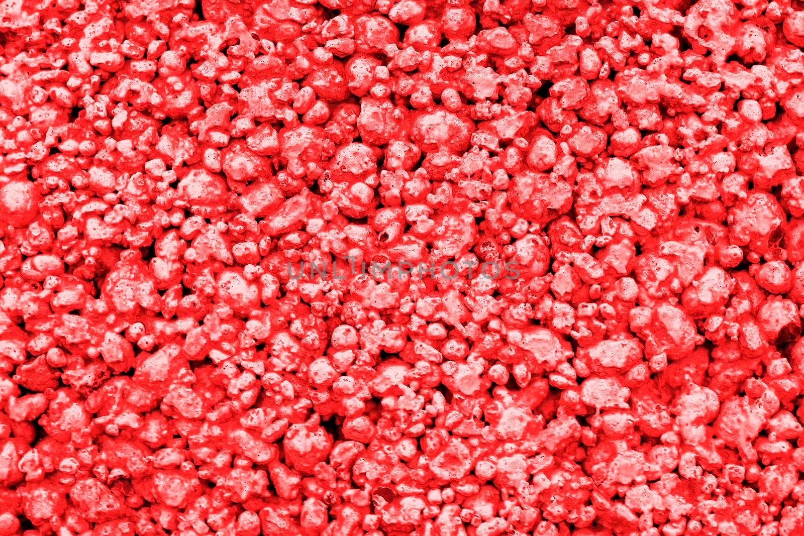 Red white abstract bubble background. Top view. by Essffes