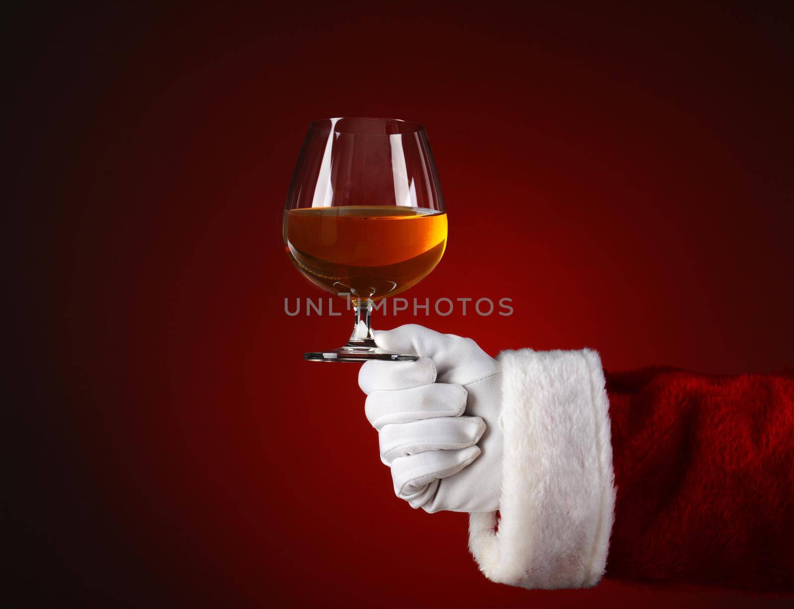 Santa Holding a Brandy Snifter by sCukrov