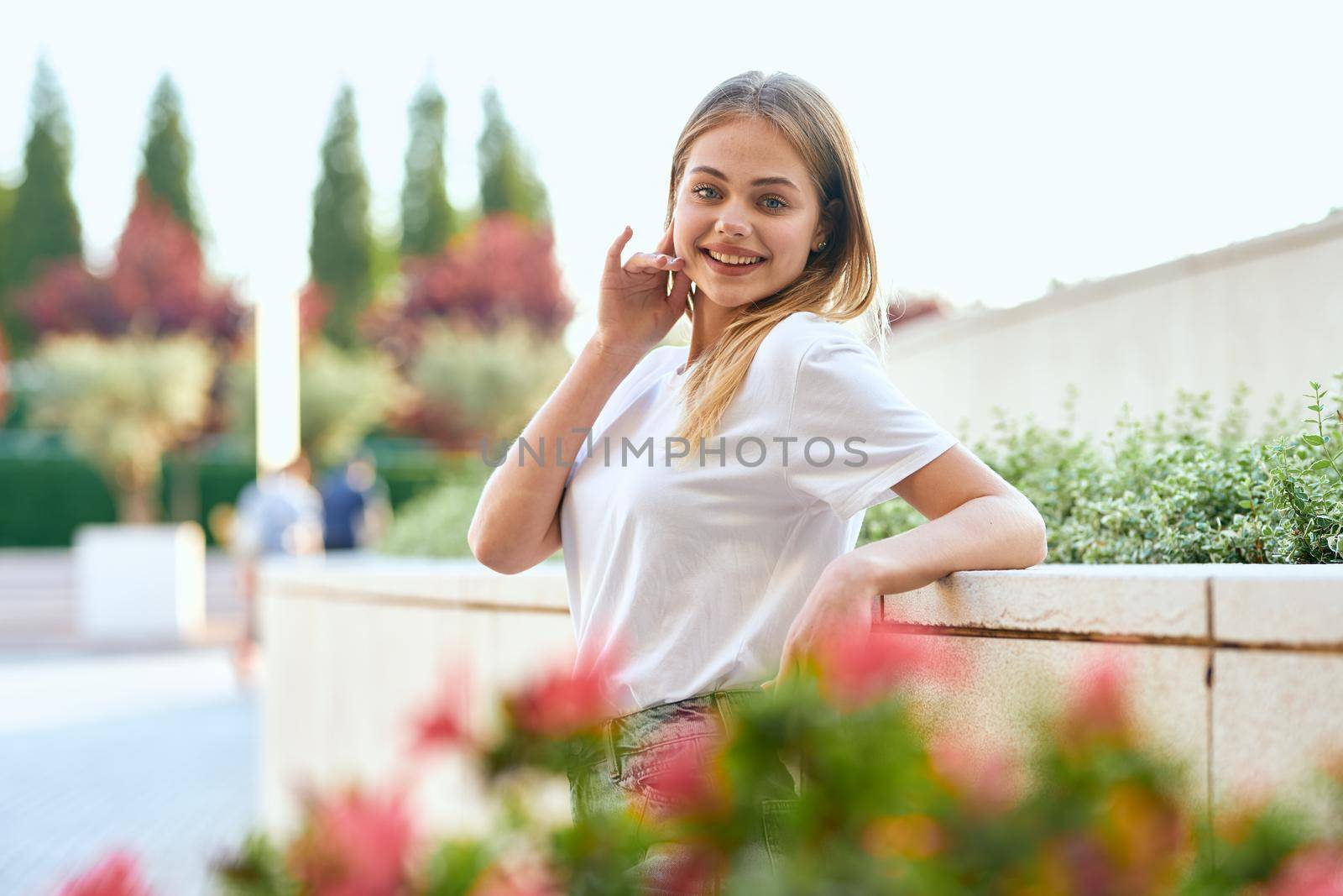 pretty woman outdoors walk fresh air lifestyle by Vichizh
