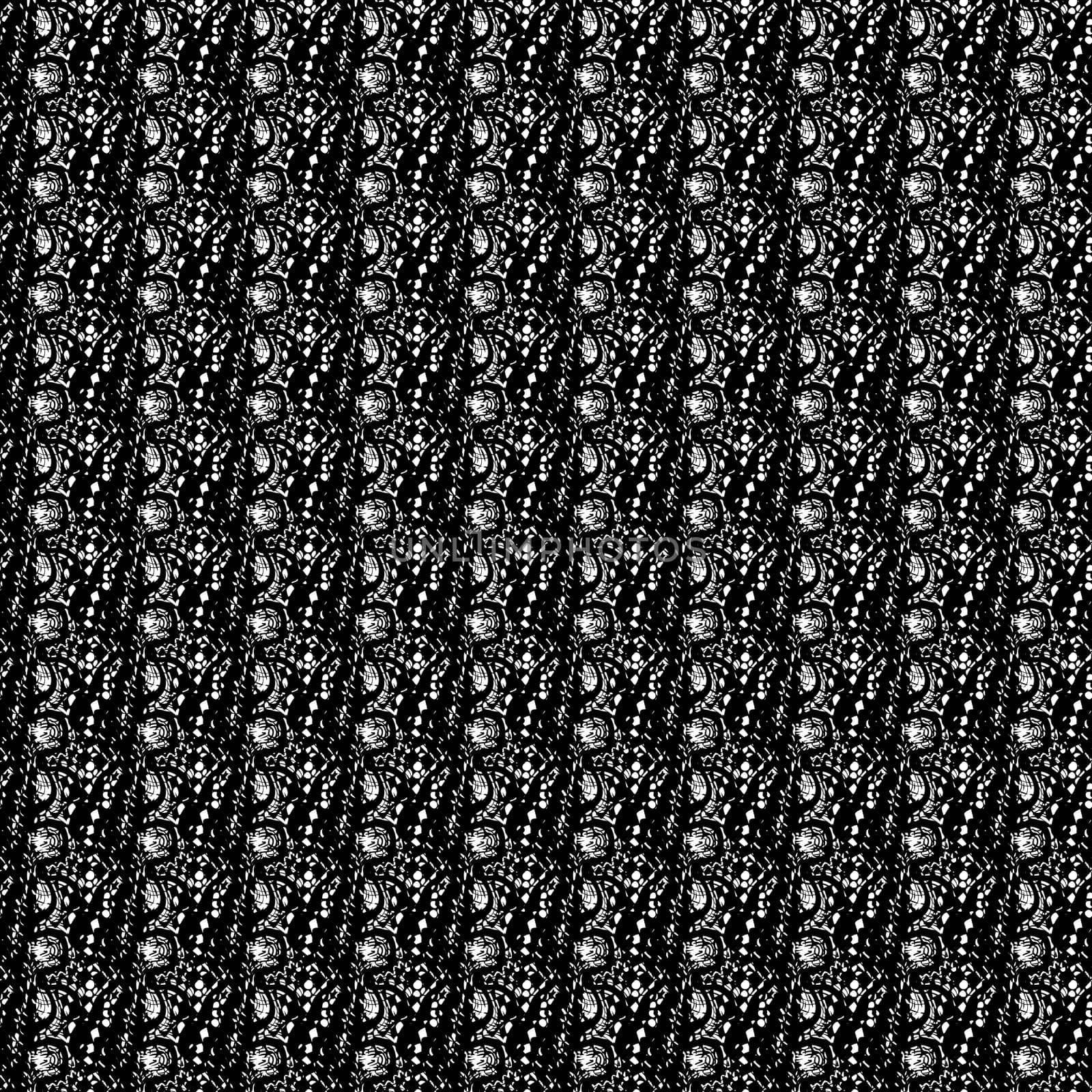 Black and white seamless pattern. Abstract ethnic background.