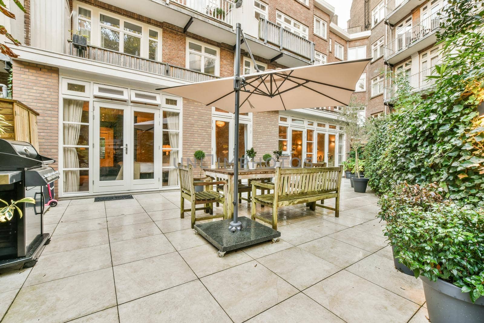 View of the beautiful veranda of the house