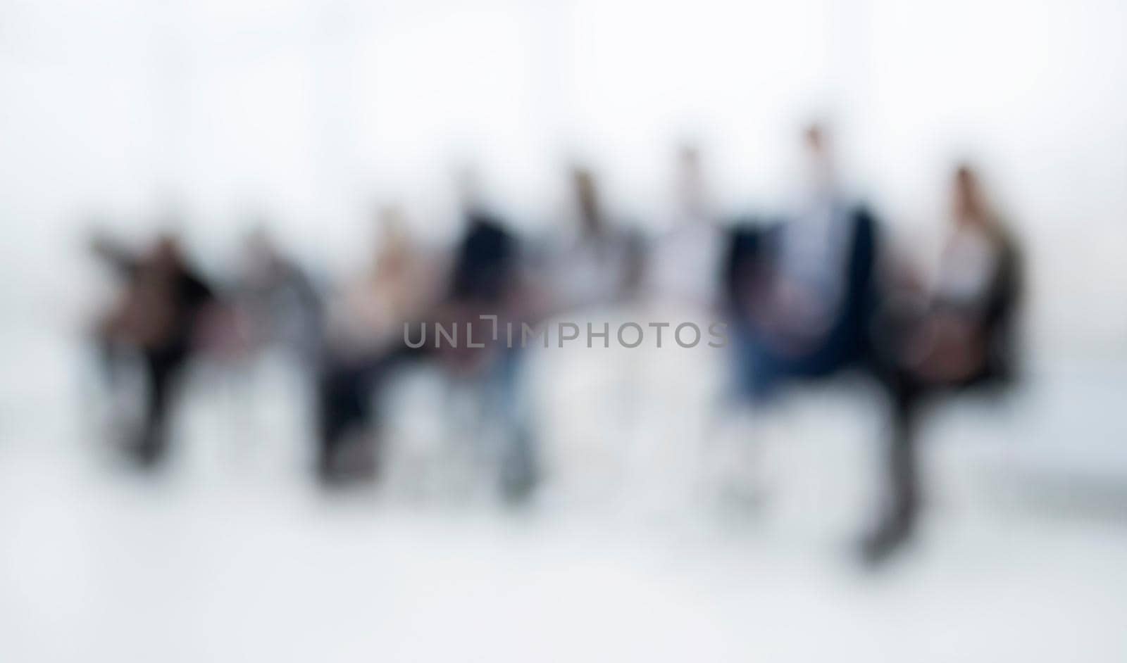 background image of young people waiting in line. photo with a copy of the space