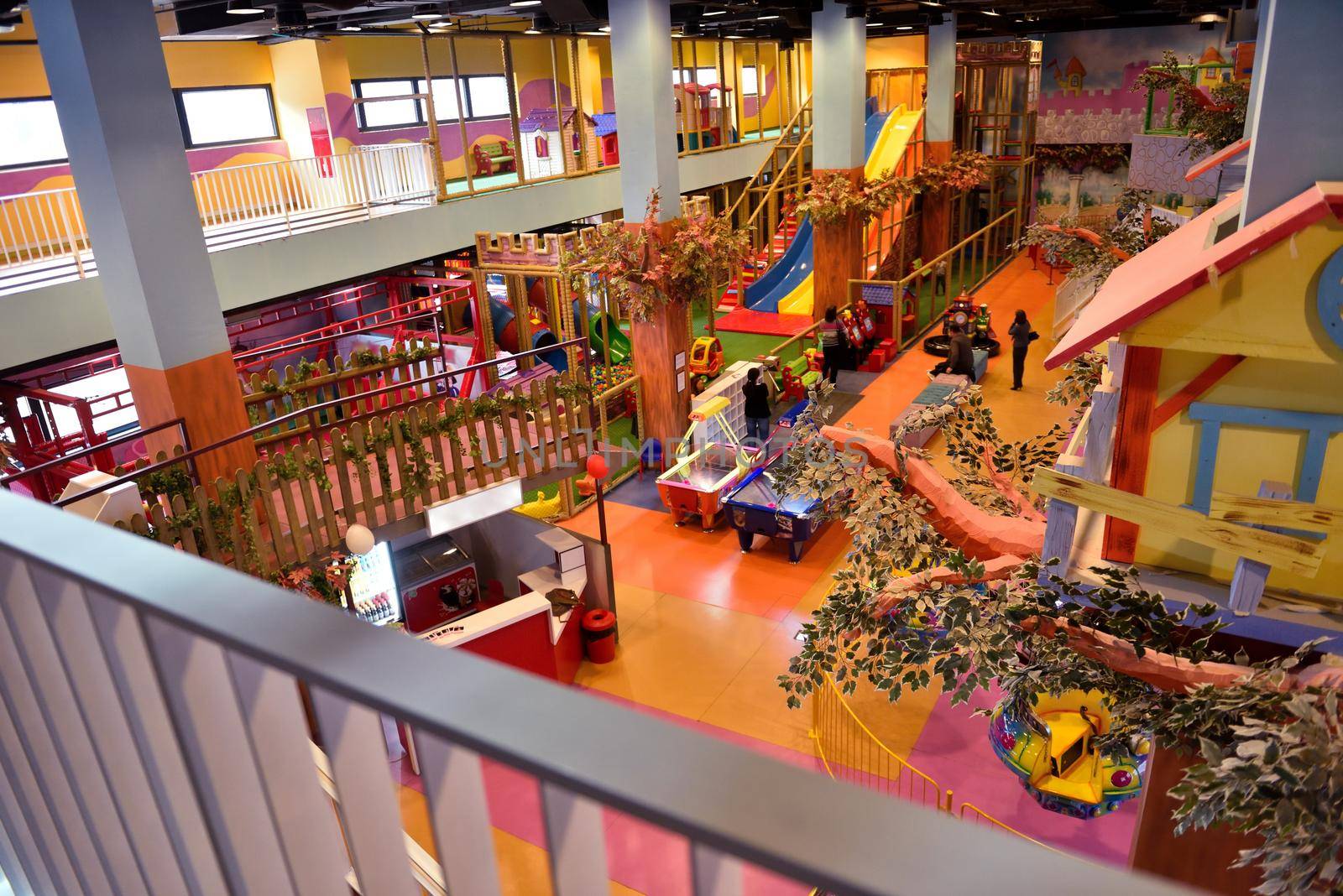 modern shopping mall playground for kids and video games