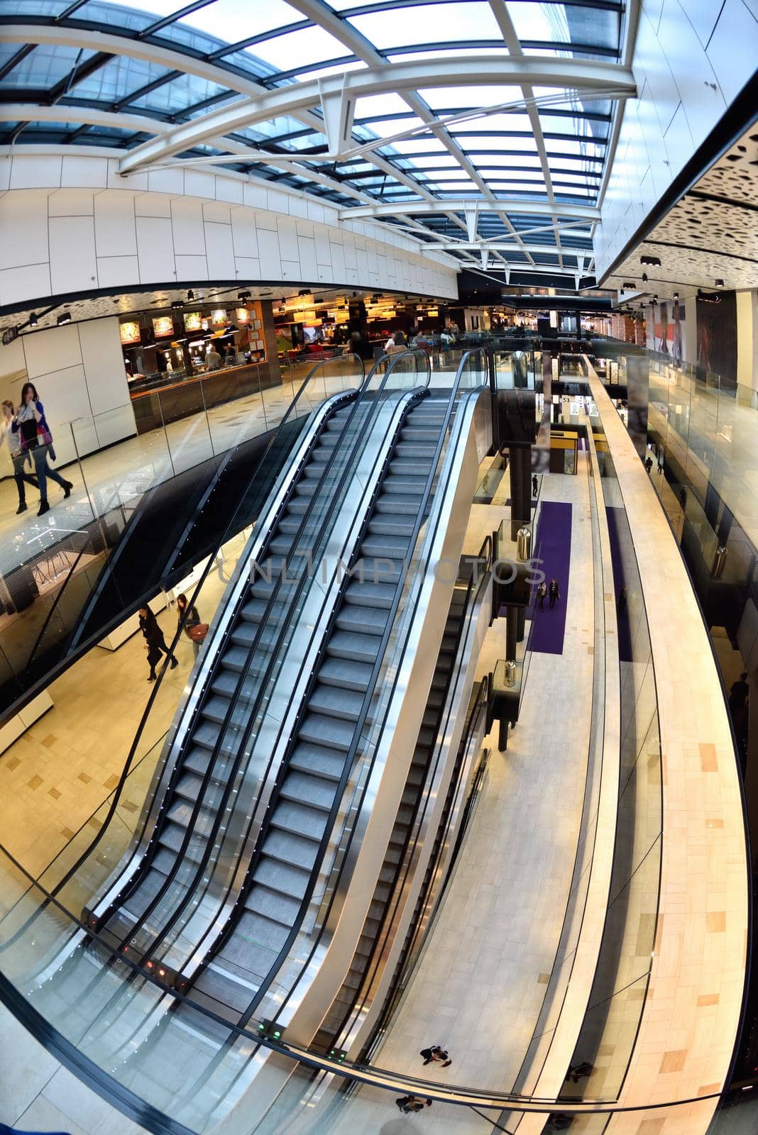 modern bright shopping mall indoor architecture