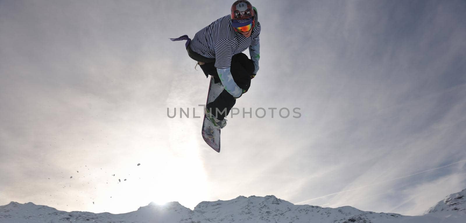 snowboarder extreme jump by dotshock
