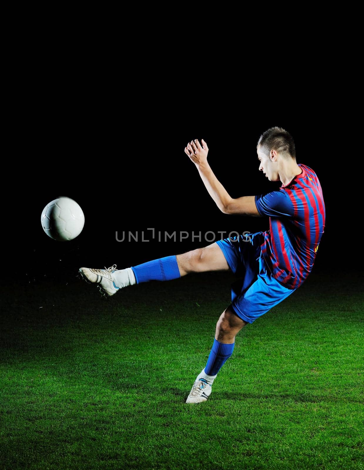 football player in action by dotshock