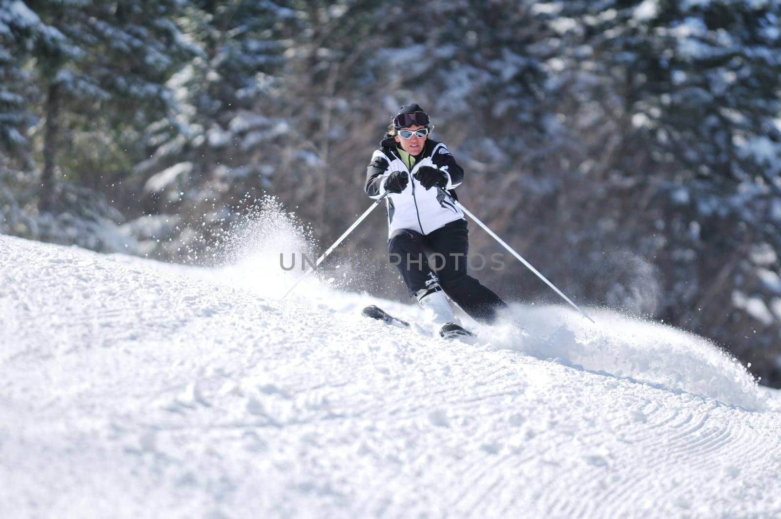 winer woman ski by dotshock
